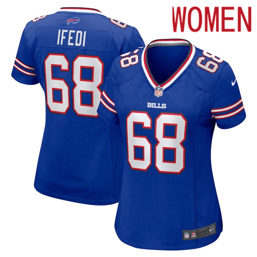 Women Buffalo Bills #68 Germain Ifedi Nike Royal Team Game NFL Jersey